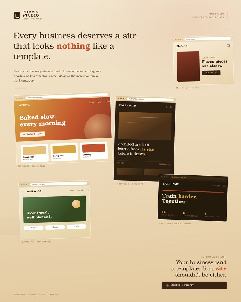 Web design concept: mustard retro palette